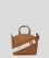 BOLSO TOTE PEQUEÑO PERFORADO K/CIRCLE CARAMEL